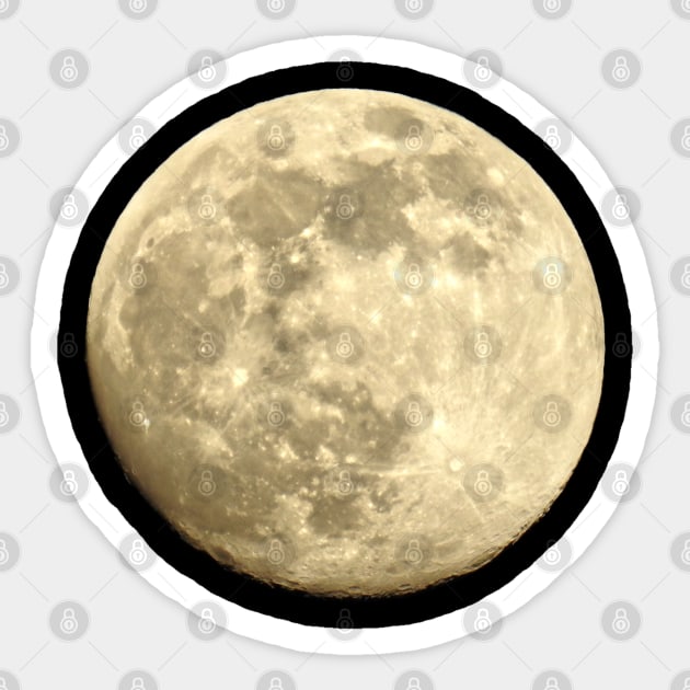 Full moon night sky the moon Sticker by BurunduXX-Factory